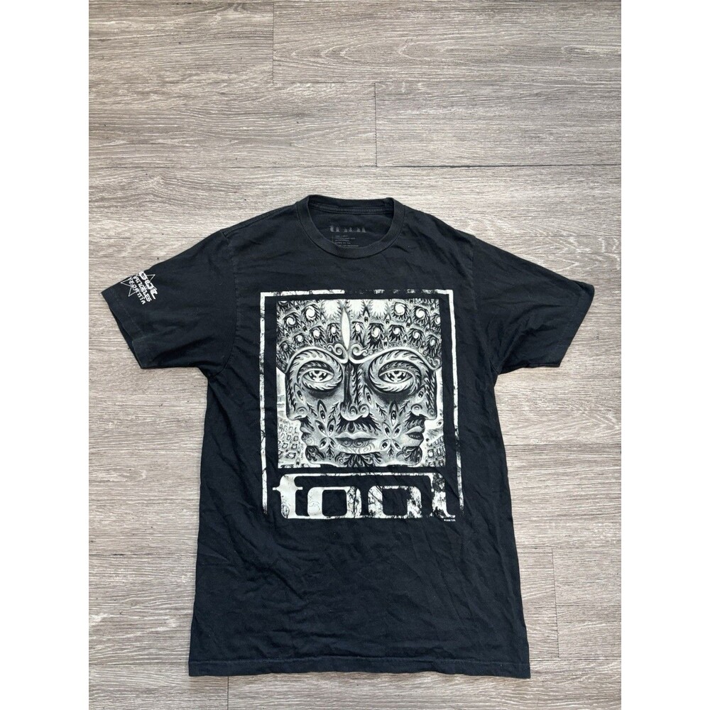Tool 10,000 Days Face Black T-Shirt featuring gray scale artwork Size Medium